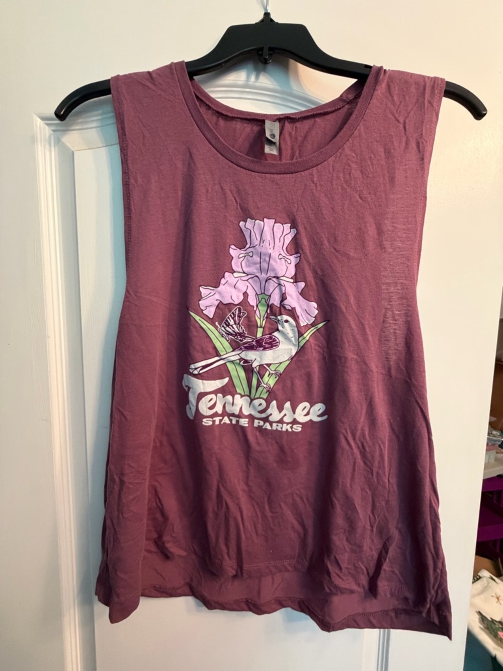 Tennessee State Parks Mauve Graphic Muscle Tank